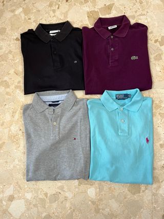 Lote 4 Polos de Marca | Talla M Hombre