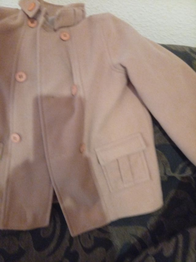 Abrigo infantil color camel