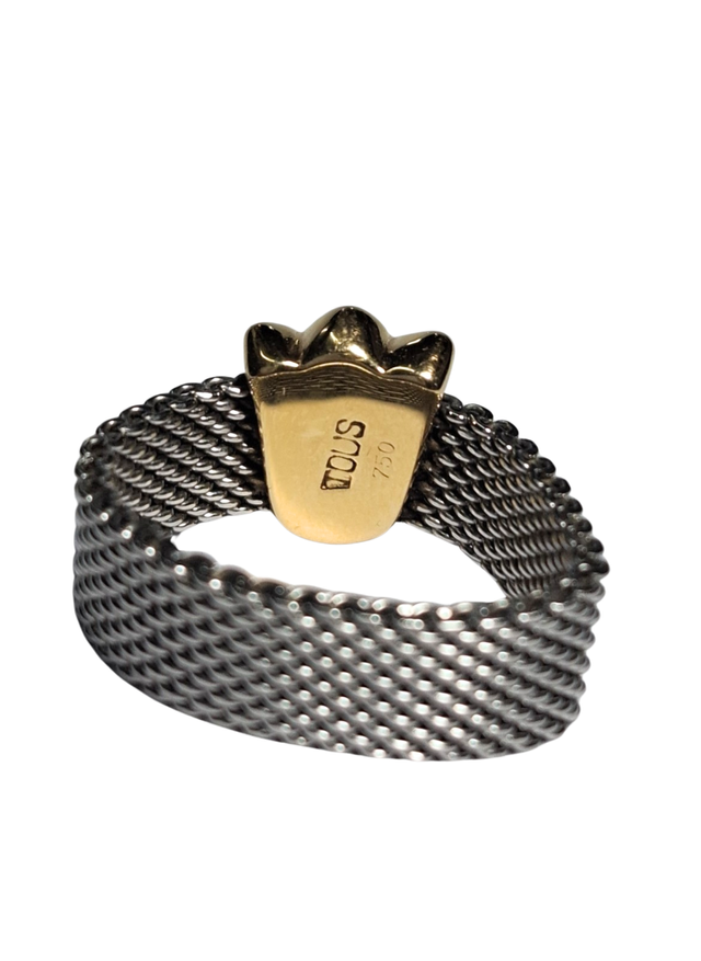 Anillo Tous Tulipán Acero y Oro