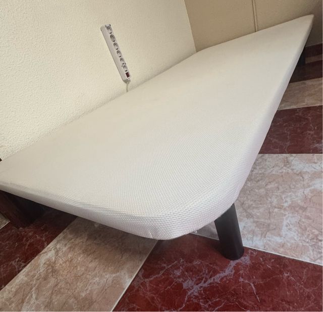 Somier tapizado beige