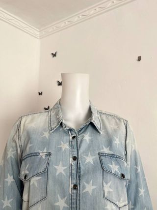 Camisa vaquera estrellas Talla S/M