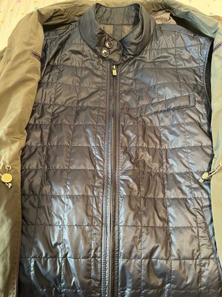 Chaqueta Massimo Dutti con chaleco interior azul