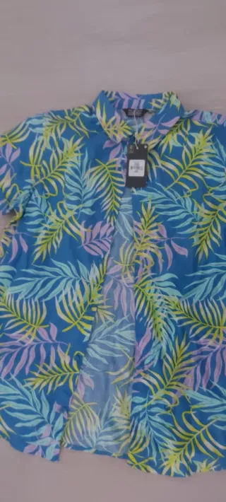Camisa niño estampada con etiquetas talla 12-13