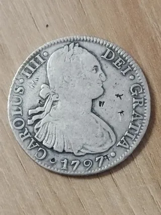 Moneda 8 Reales Carlos IV 1797 FM