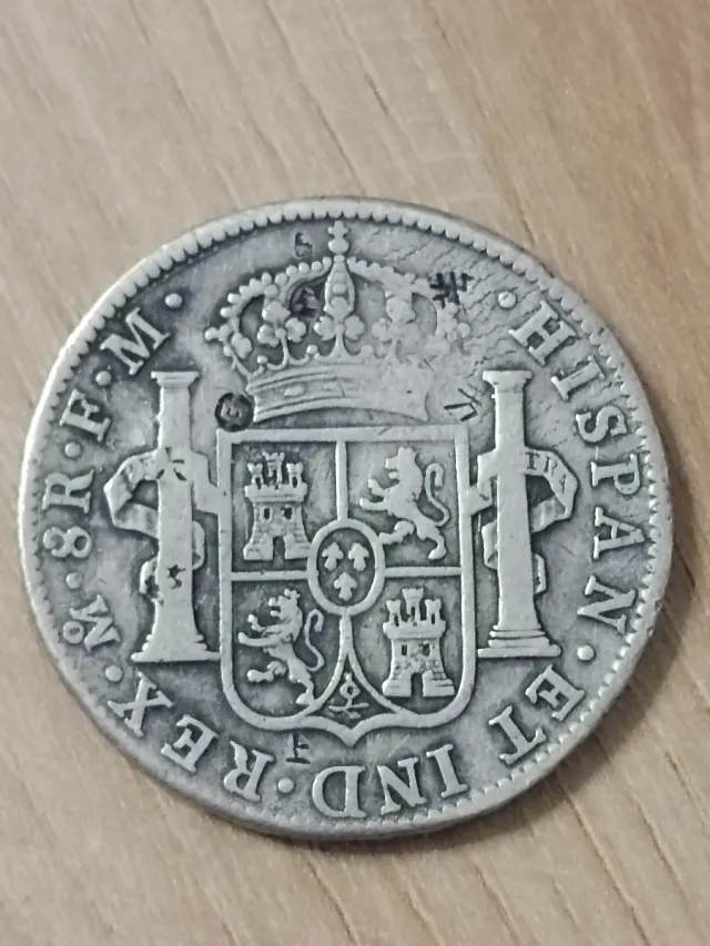 Moneda 8 Reales Carlos IV 1797 FM