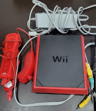Nintendo wii,mini,roja.