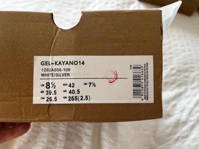 Asics Gel-Kayano 14 Beige/Plata