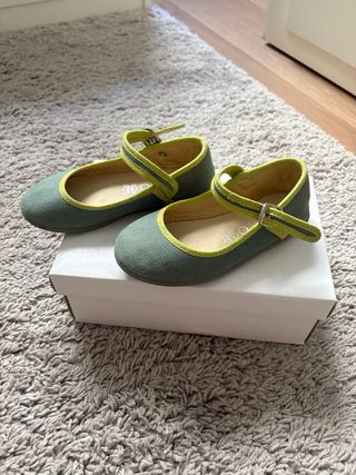 Bailarinas niña Gocco verde y amarillo talla 26