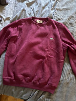 Sudadera Lacoste Bordo Talla M