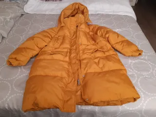 Abrigo acolchado mujer naranja