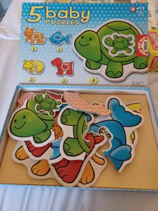 5 Puzzles Bebé Animales Educa