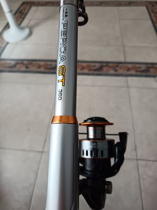 Caña de pescar 360 telescópica con carrete 7000