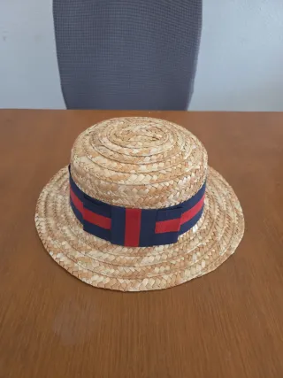 Sombrero de paja con cinta