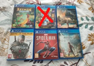 Lote Juegos PS4: Rayman, Crash, Spiderman, Witcher