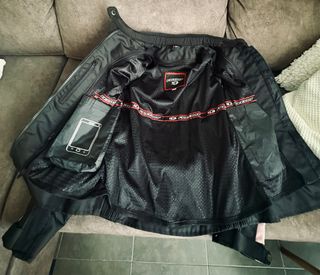 Chaqueta Moto Mujer FREEDAY Negra y Rosa XS