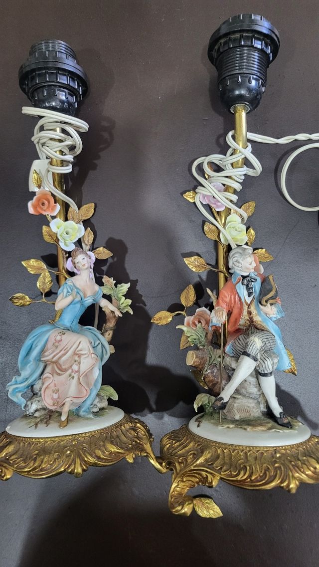 Lámparas de Capodimonte.
