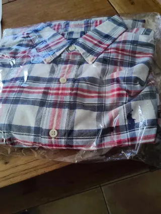 Camisa Polo Ralph Lauren cuadros manga larga