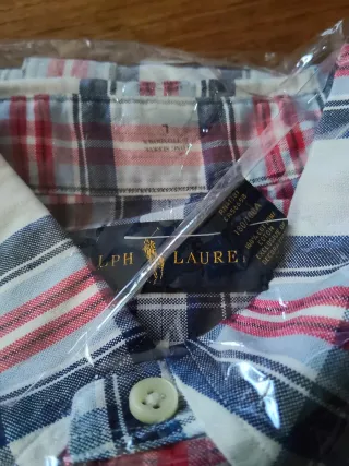 Camisa Polo Ralph Lauren cuadros manga larga