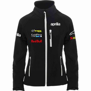 CHAQUETA MOTO CORTAVIENTOS SOFTSHELL TIPO APRILIA