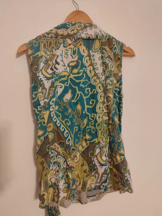 Camisa cruzada estampada