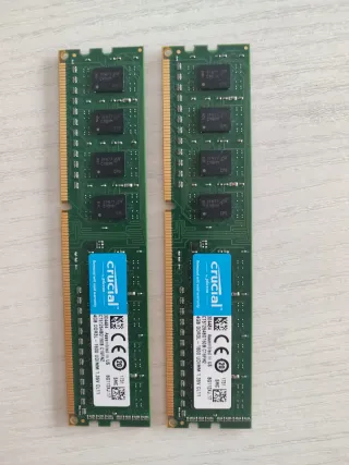 2x 4GB DDR3 Crucial RAM Módulos