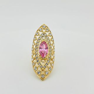 LANZADERA XXL PIEDRA ROSA 18K