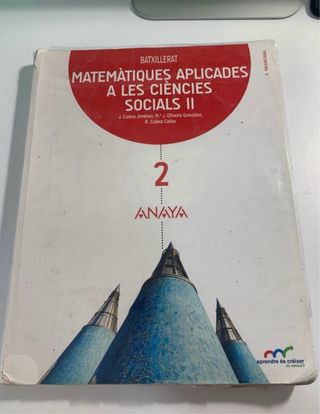 Libro Matemáticas 2 Bachillerato