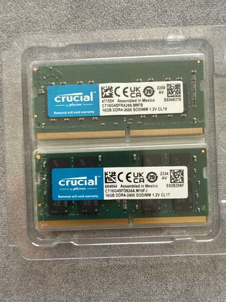 32gb Crucial DDR4 SODIMM RAM