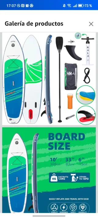 Tabla Stand Up Paddle Hinchable
