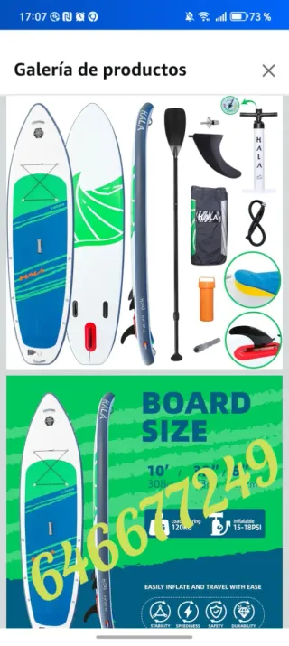 Tabla Stand Up Paddle Hinchable
