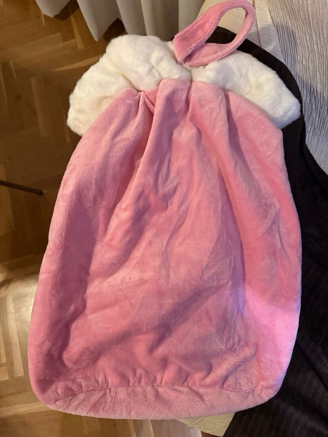 Saco Minnie Mouse Disney Rosa Peluche Nuevo