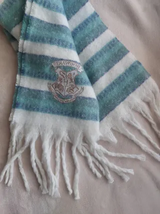 Bufanda Harry Potter Rayas Verde y Blanco