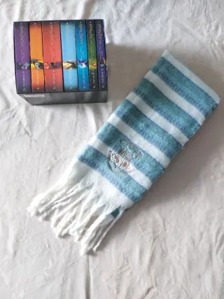 Bufanda Harry Potter Rayas Verde y Blanco