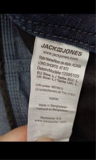 Pantalón corto Jack & Jones azul de joven/hombre 
