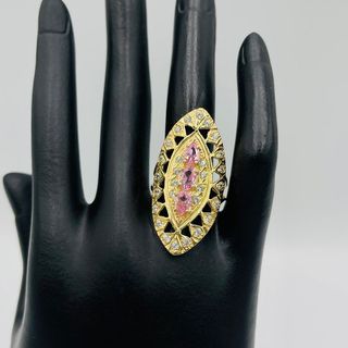 LANZADERA 3 PIEDRA AZUL 18K