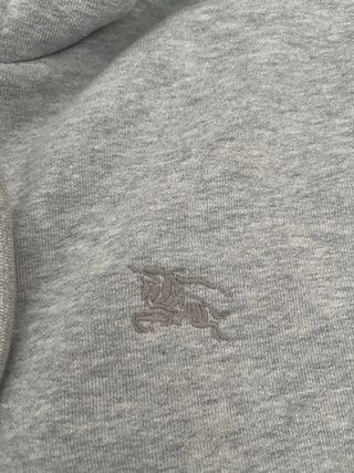 Sudadera Burberry Gris con Capucha