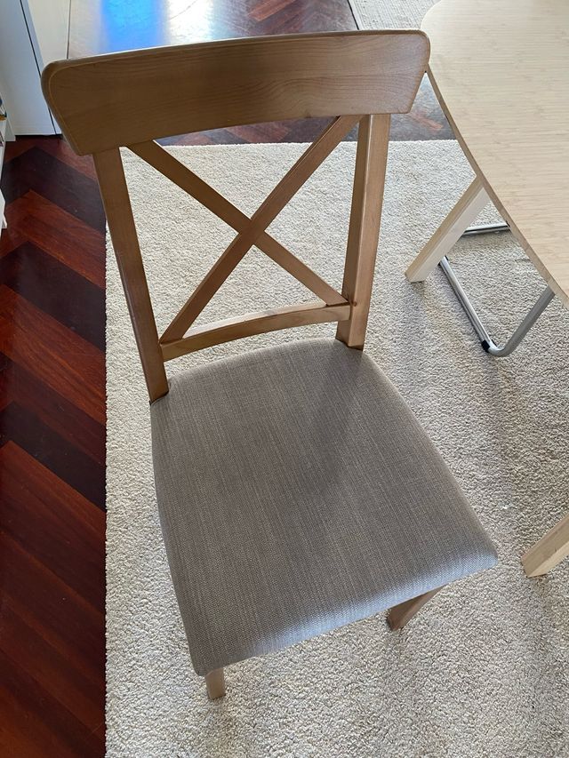 Silla Ingolf Ikea Madera