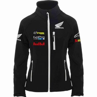 CHAQUETA MOTO CORTAVIENTOS SOFTSHELL TIPO HONDA