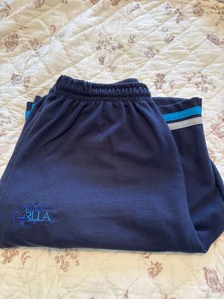Pantalón corto chándal colegio Árula azul
