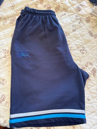 Pantalón corto chándal colegio Árula azul