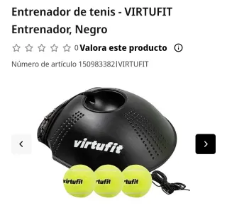 Entrenador de Tenis Virtufit con 3 Bolas