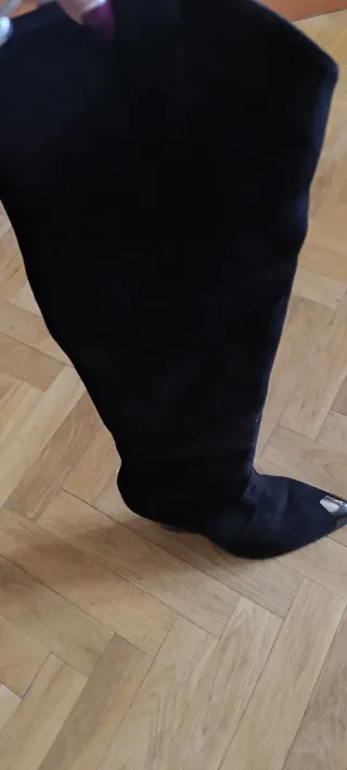 Botas altas cowboy ante negro