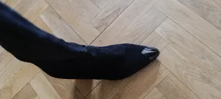 Botas altas cowboy ante negro