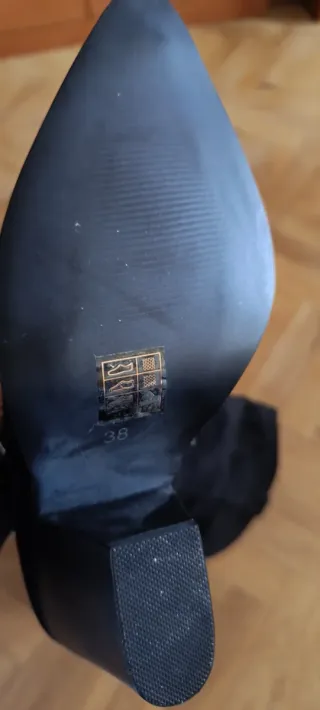 Botas altas cowboy ante negro