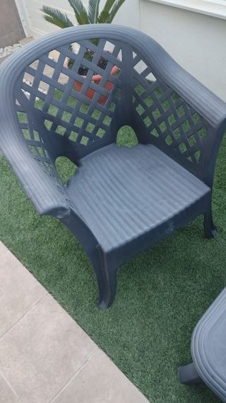 Conjunto Terraza: Sofá, Sillón y Mesa
