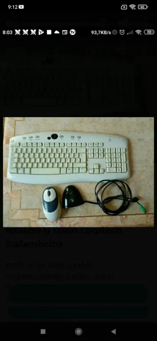Teclado y Ratón Inalámbrico Logitech