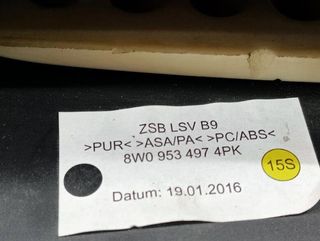 Audi 95990 8w0953497 guarnecido columna a4 berlina