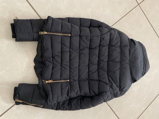 Casaco preto acolchoado
