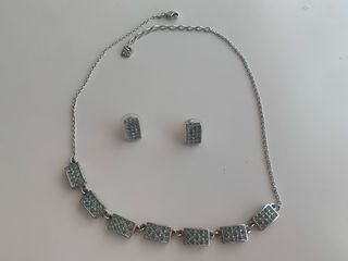 Conjunto Collar y Pendientes Swarovski Verde