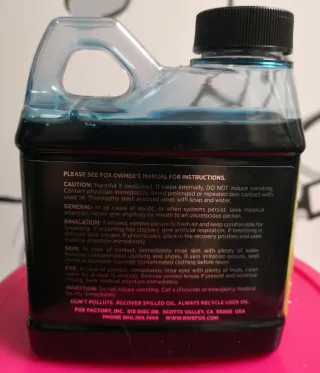 Lote de Aceites Mantenimientos para Horquillas Fox